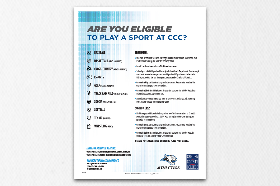 Athletic Recruitment Flyer