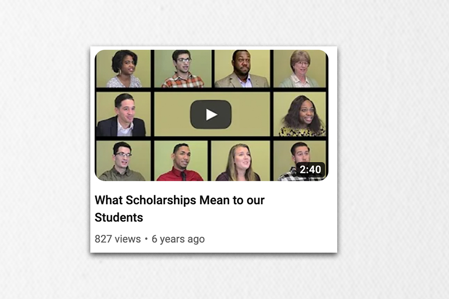 Video Promoting Scholarships and the Foundation